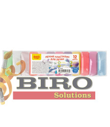 Air plastilină Mulți-Pulti "MarshmallowLow", 12 culori, 120 g